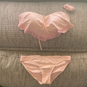 Pink Bikini Set | Halter/Strapless/shoulder String options | S
